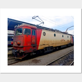 Romanian loco at Bucharest station Posters and Art